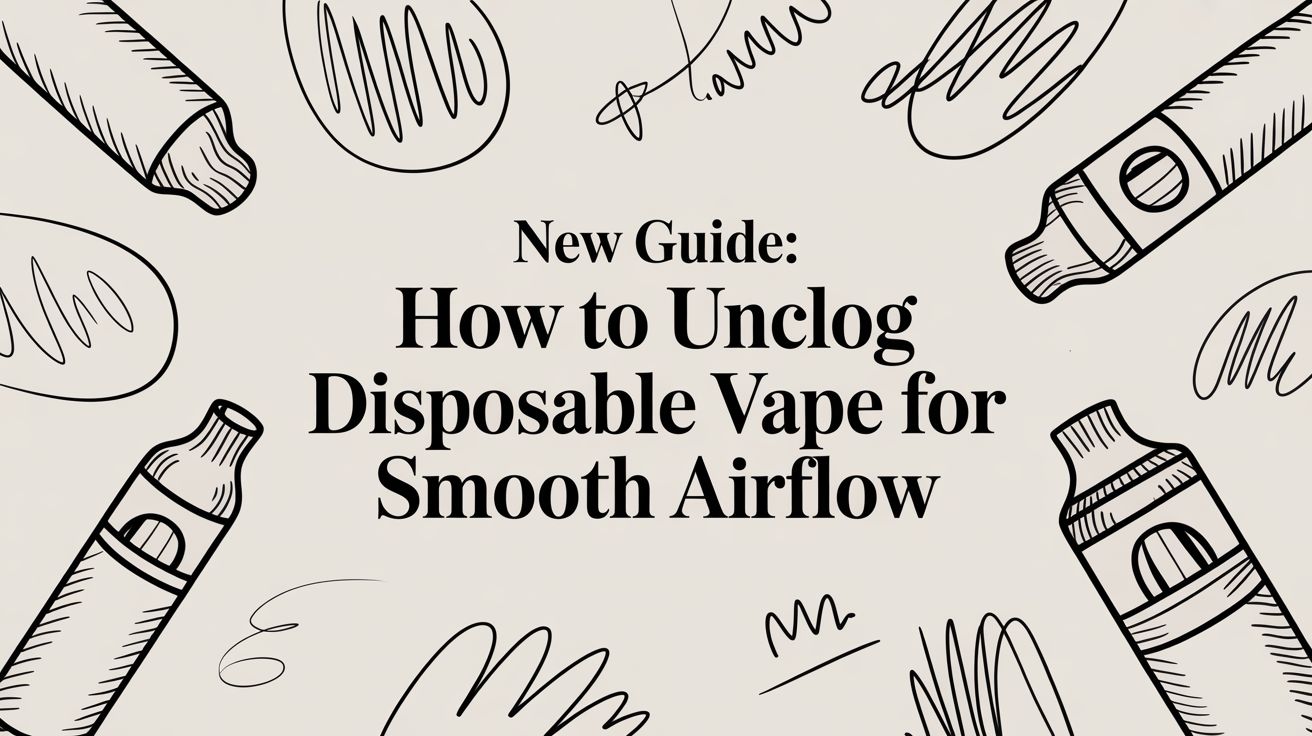 unclog disposable vape New Guide: how to unclog disposable vape for smooth airflow
