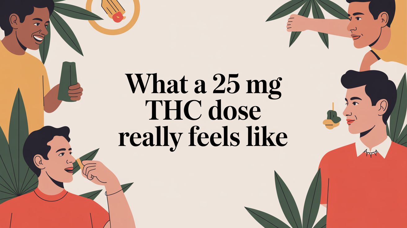 What a 25 mg THC Dose Really Feels Like