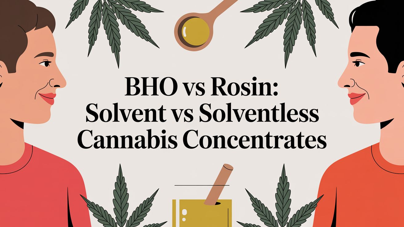 BHO vs Rosin: Solvent vs Solventless Cannabis Concentrates