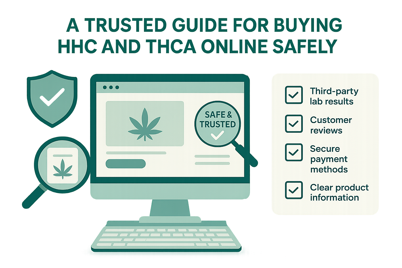 Trusted guide for buying HHC and THCA online safely