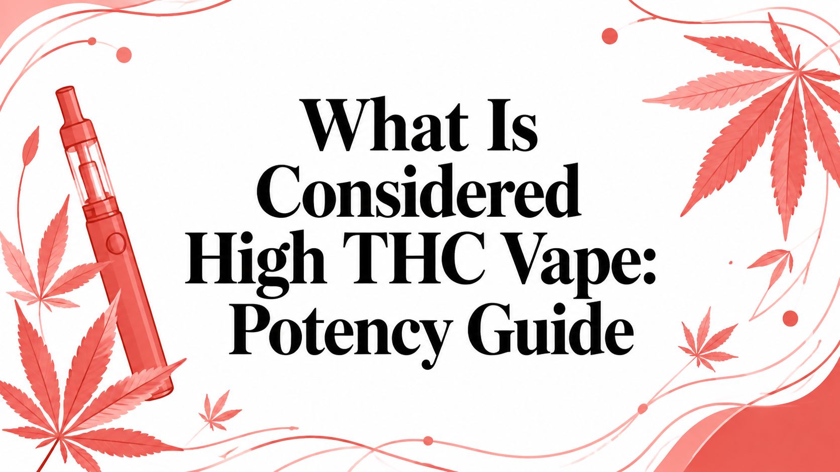 What Is Considered High THC Vape: Potency Guide