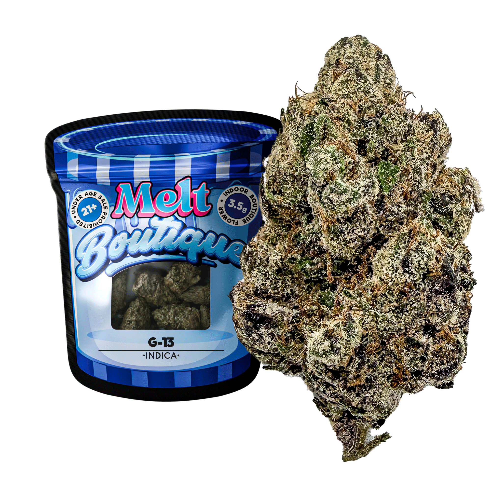 G-13 THCA Flower – Boutique Cannabis Indica Strain | Sticky Dense Buds, Earthy Pine Flavor