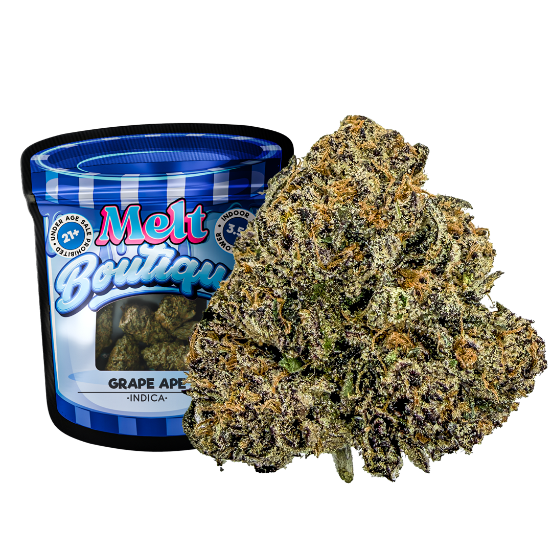 Grape Ape THCA Flower – Indica Cannabis | 3.5g Boutique Craft Flower by Melt