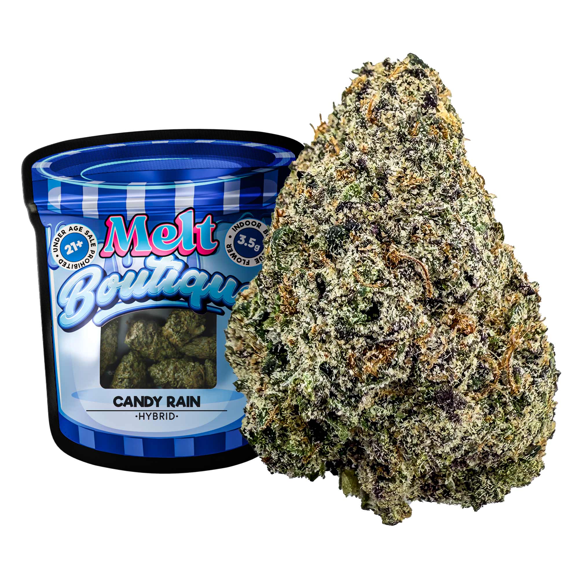 Candy Rain THCA Flower - Premium Smalls Boutique Craft Hybrid Cannabis Buds