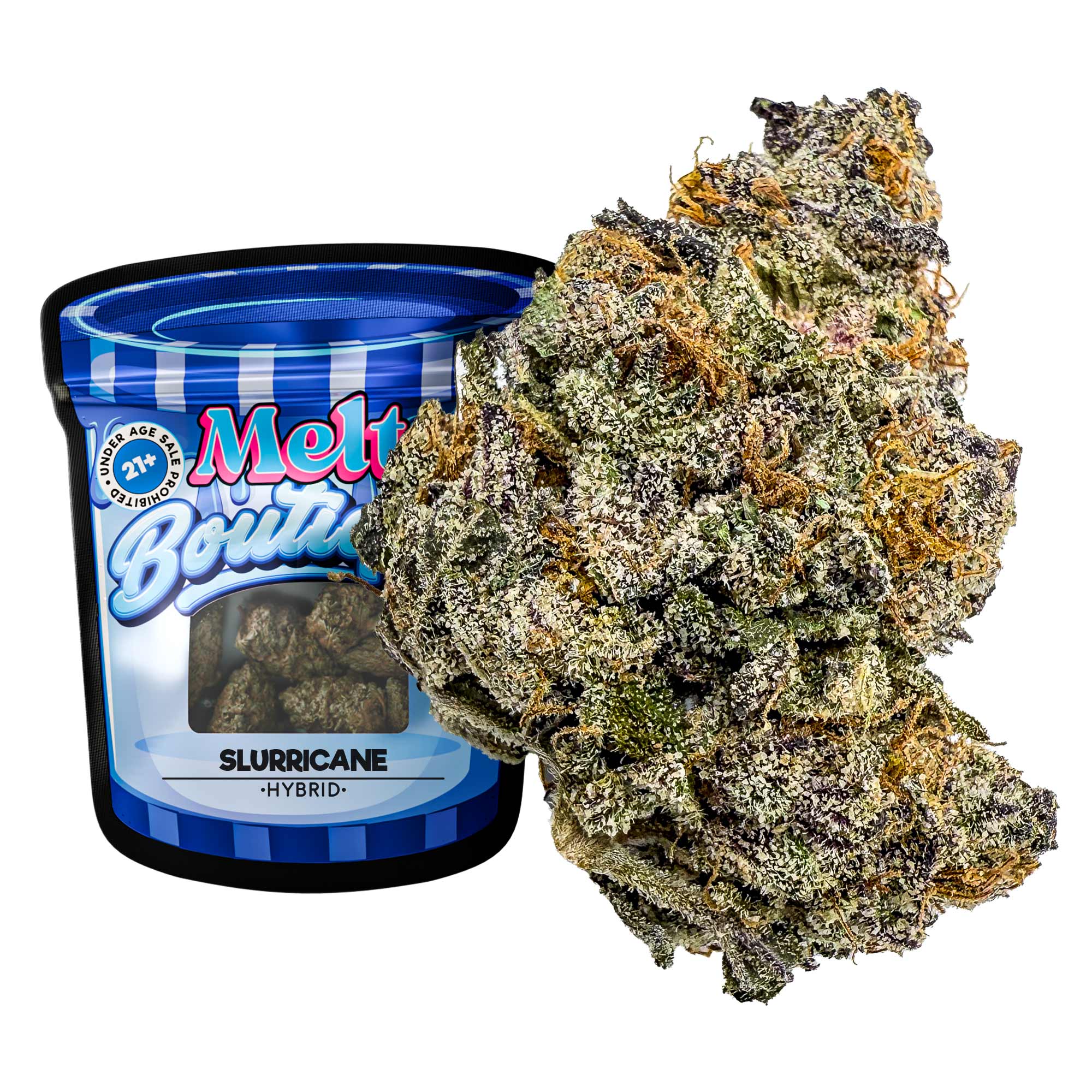 Slurricane THCA Flower 3.5g - Potent Indica Strain With Grape Berry Aroma