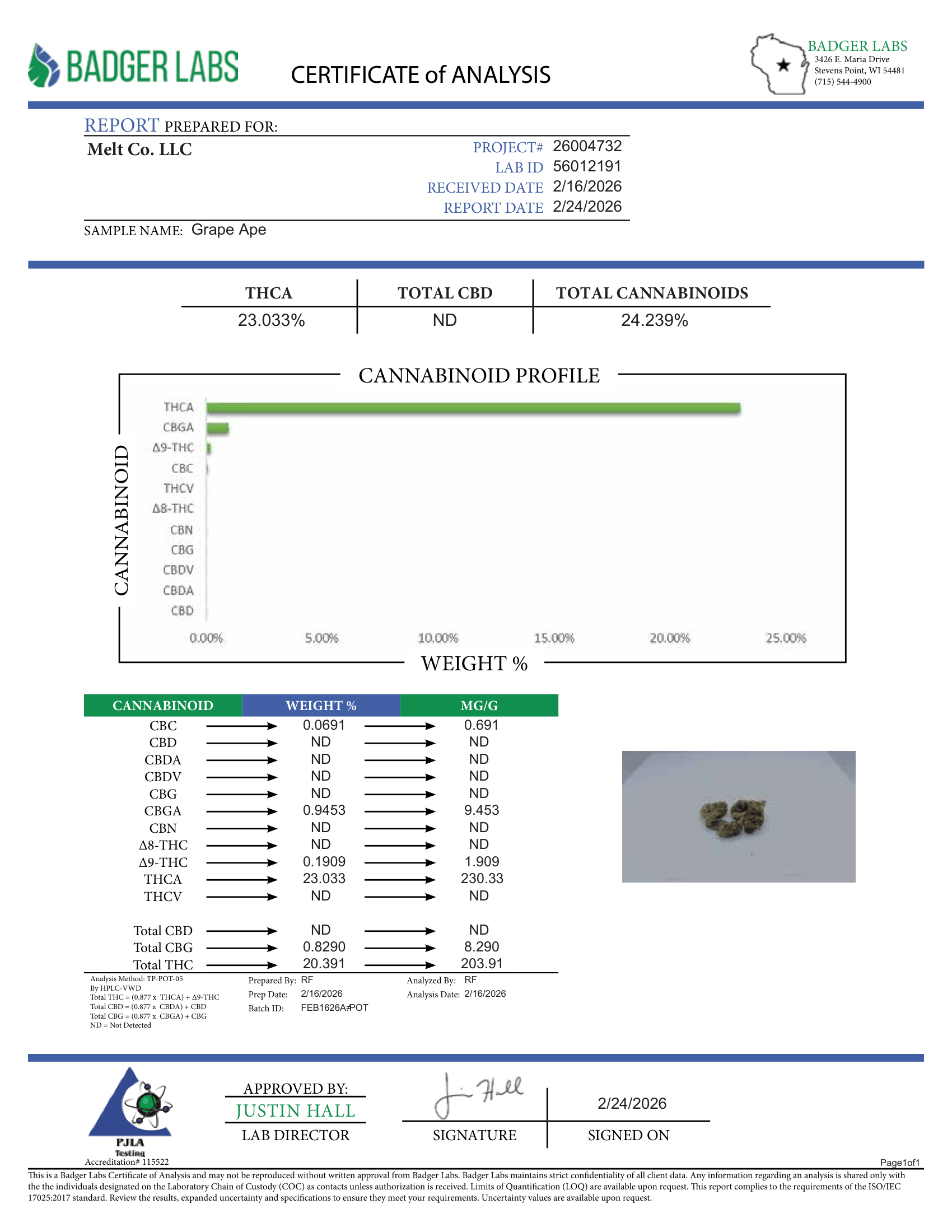 Grape Ape THCA Flower – Indica Cannabis | 3.5g Boutique Craft Flower by Melt
