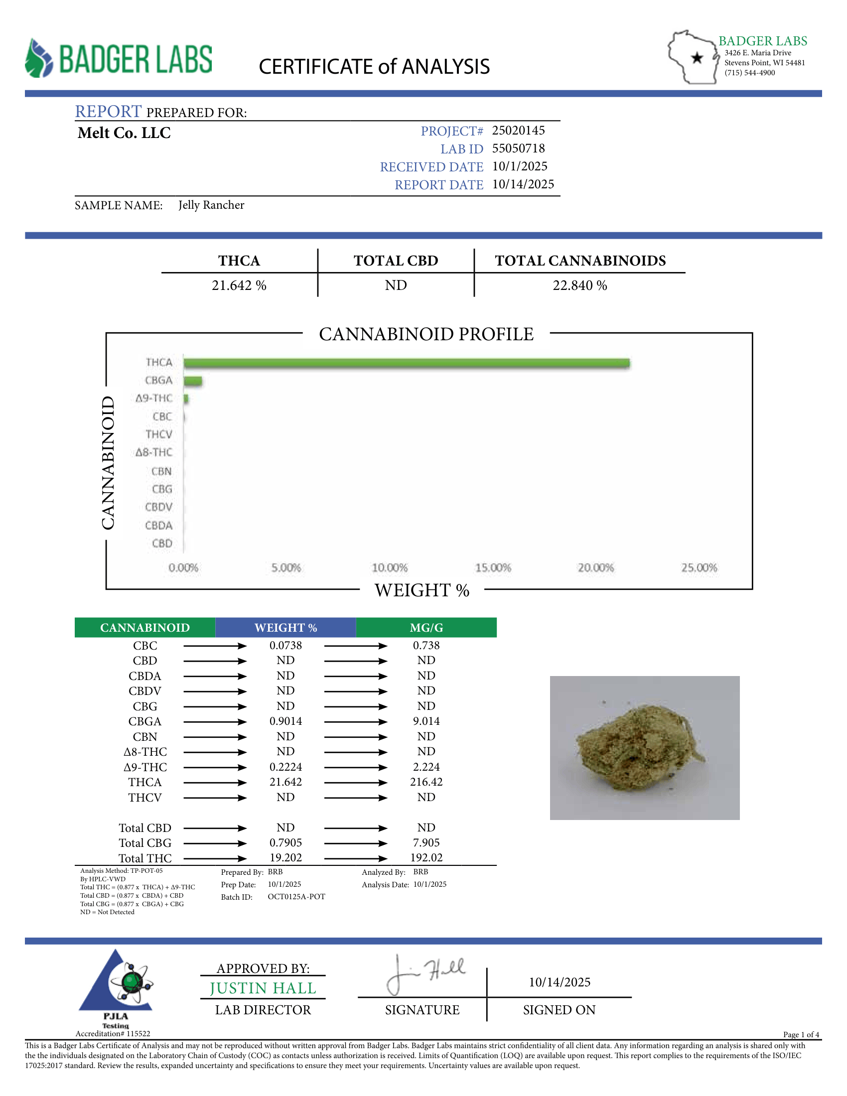 Jelly Rancher Sativa-Dominant Hybrid Flower - Infu ed Boutique Cannabi  3.5g| Uplifting Sweet Fruit Jelly Flavor - Melt