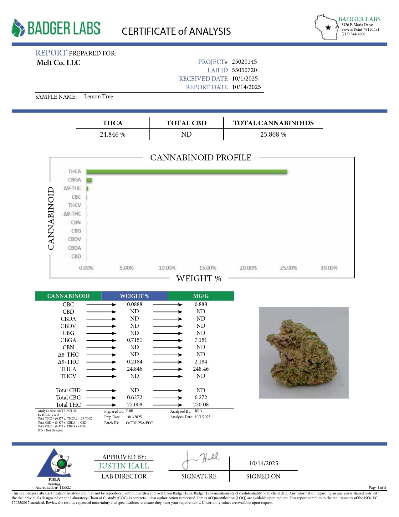 Lemon Tree Sativa THCA Flower - Sungrown Cannabis 3.5g | Uplifting Sativa Lemon Citrus Flavor