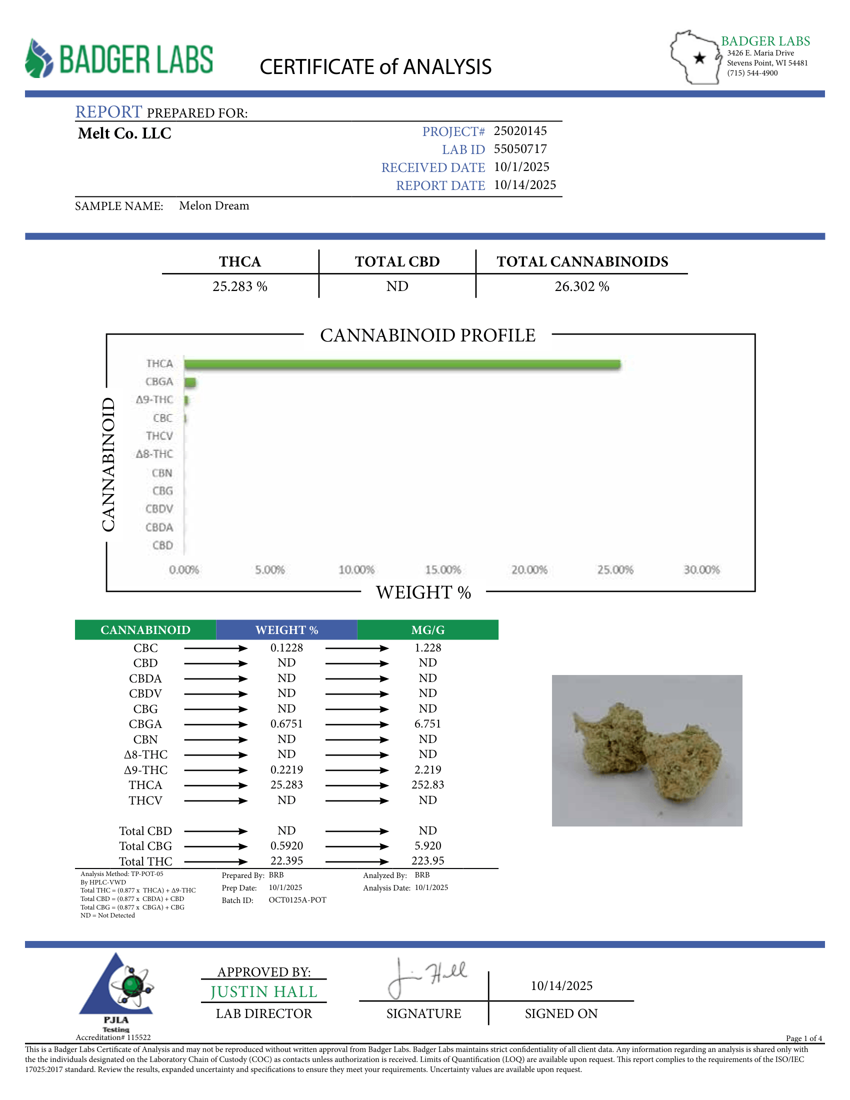 Mellow Dream Indica-Dominant Hybrid THCA Flower - Infused Boutique Cannabis 3.5g| Relaxing Vanilla Flavor