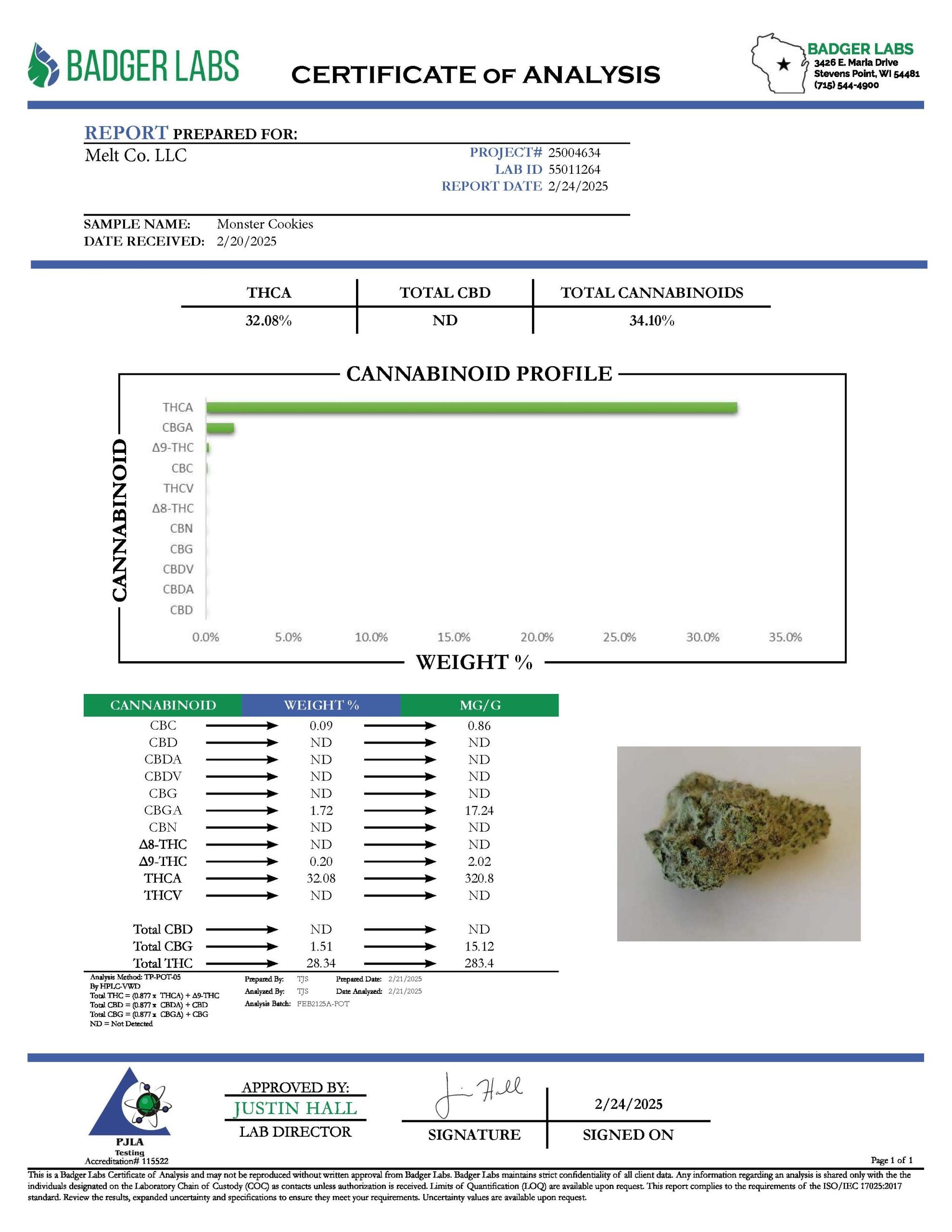 Monster Cookies 3.5g THCA Flower - Premium Indoor Sweet Indica