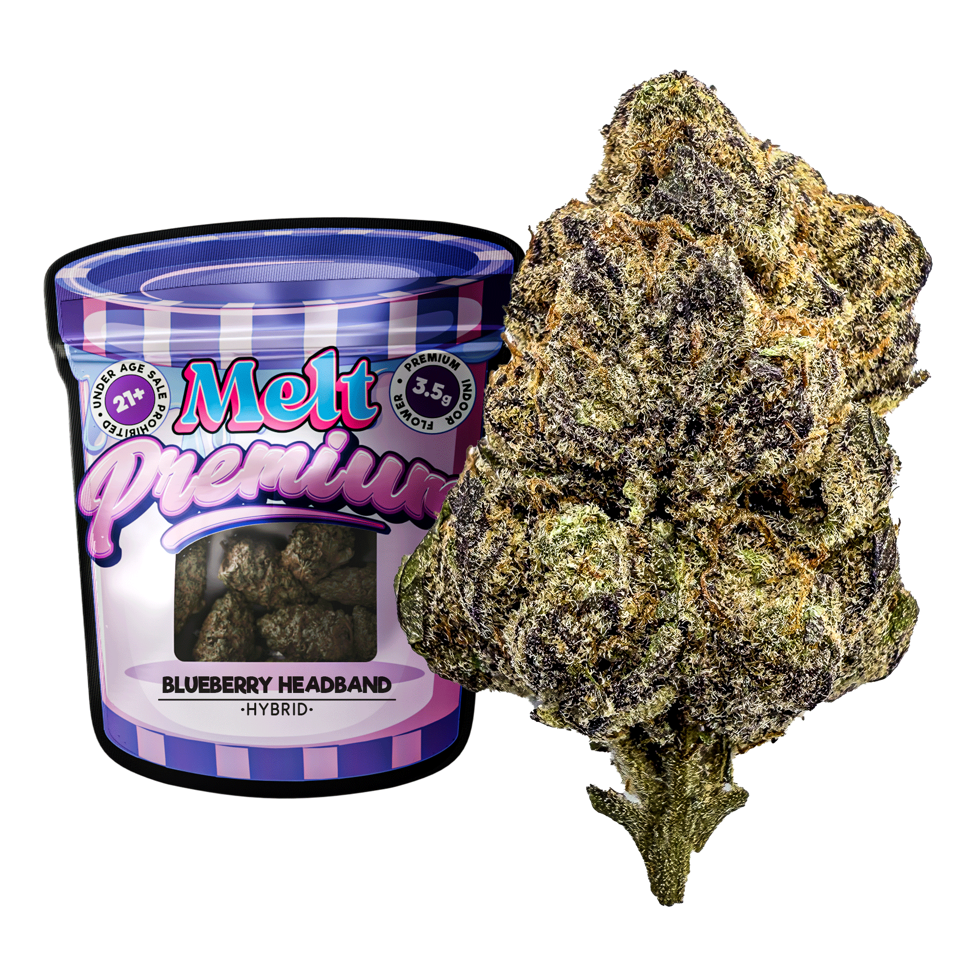 Blueberry Headband 3.5g THCA Flower - Premium Indoor Quality