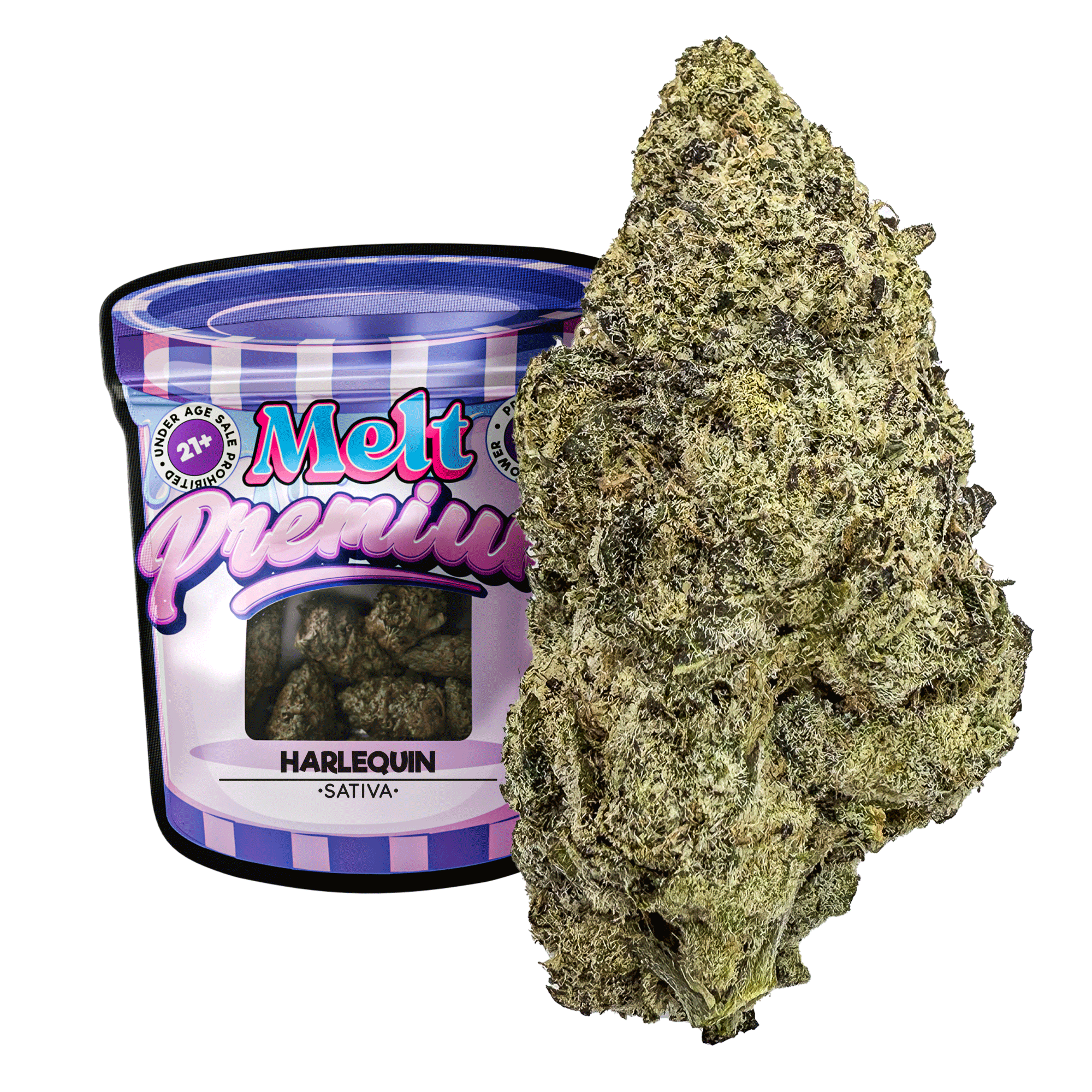 Harlequin – Sativa | Premium Indoor THCA Flower by Melt
