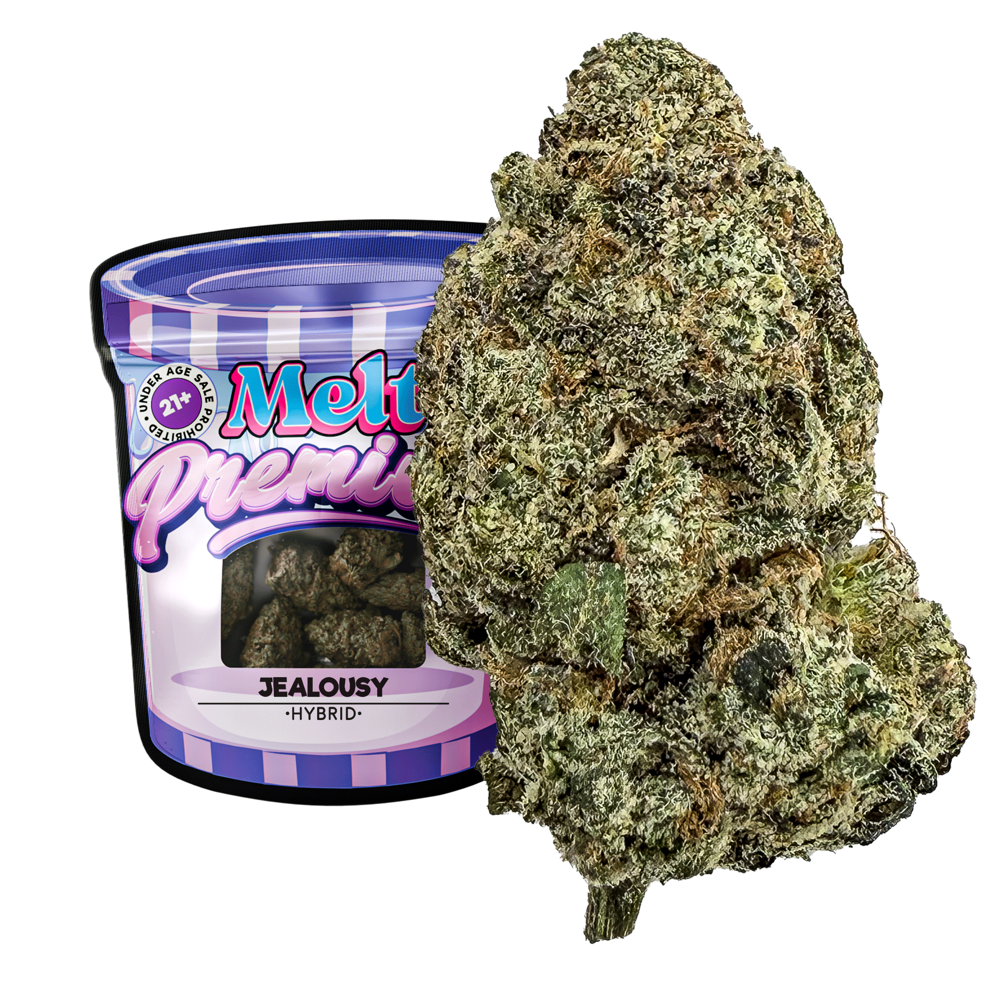 Jealousy Hybrid THCA Flower – Premium Indoor Cannabis Buds 3.5g | Balanced Hybrid Strain by Melt