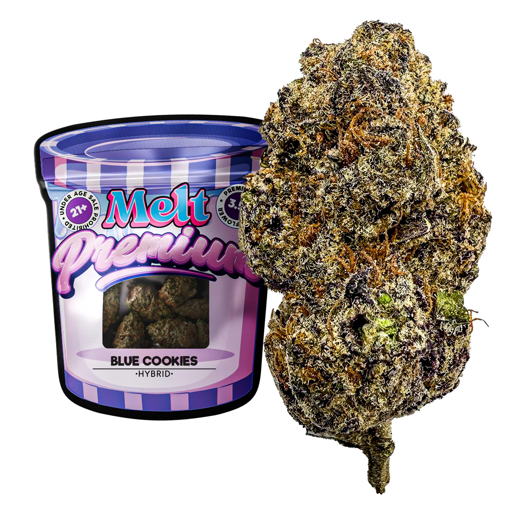 Blue Cookies THCA Flower - Premium Indoor Flower 3.5g With Sweet Berry Flavor