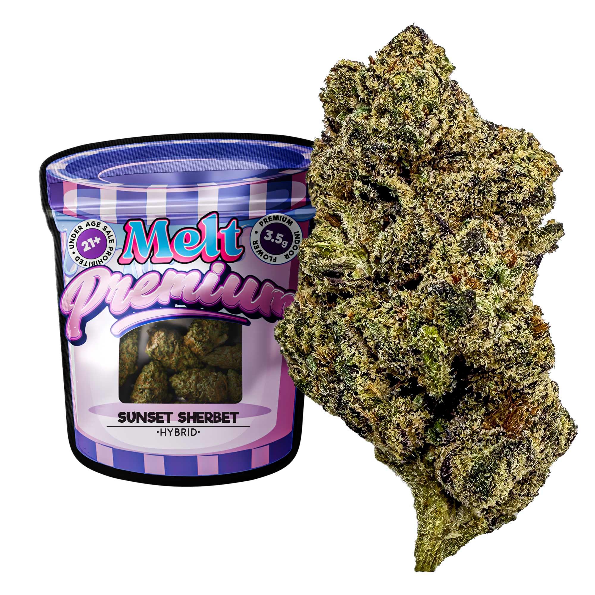 Sunset Sherbet THCA Flower – Premium Indoor Flower 3.5g | Exotic Hybrid Strain