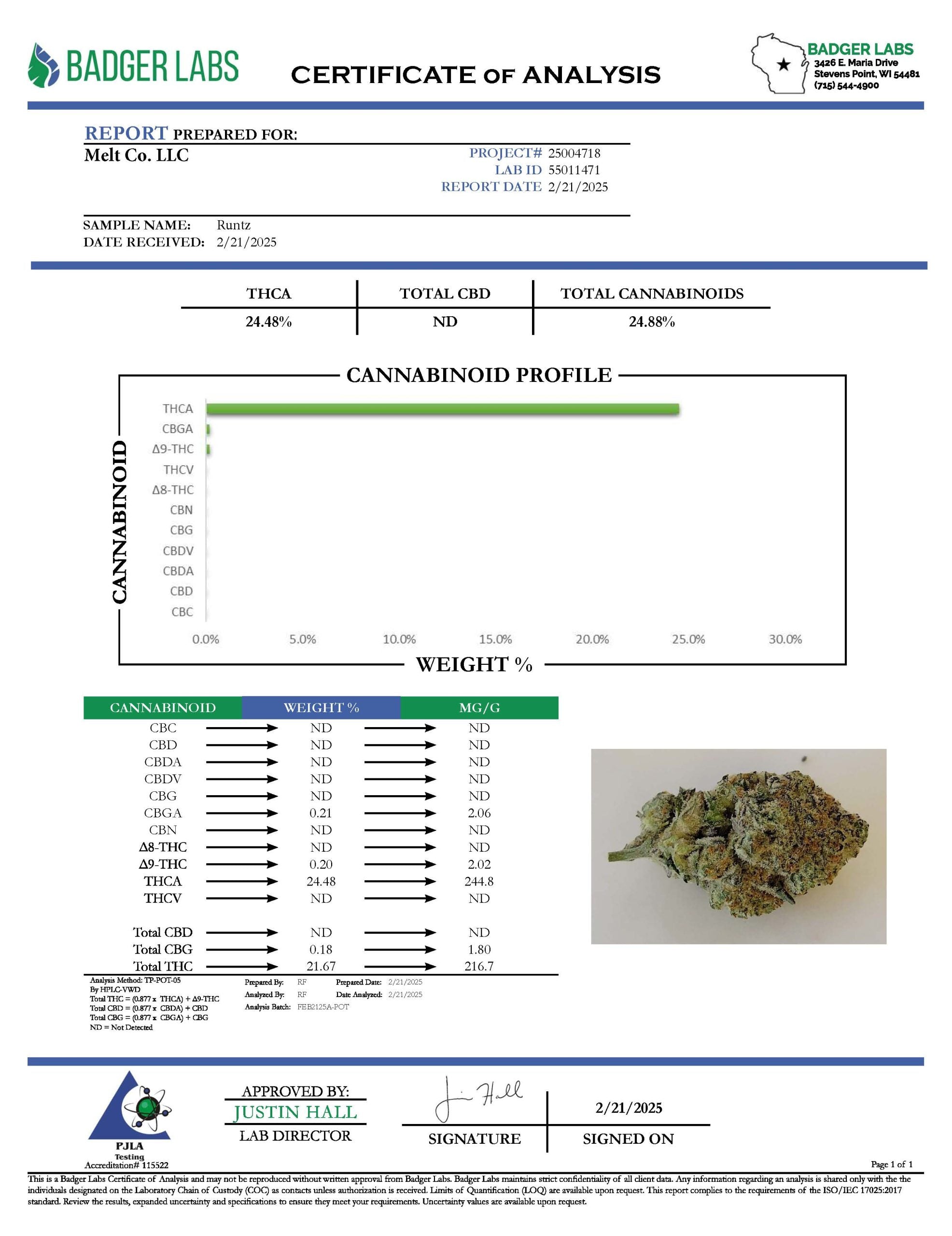 Runtz 3.5g THCA Flower - Boutique Craft Premium Hybrid