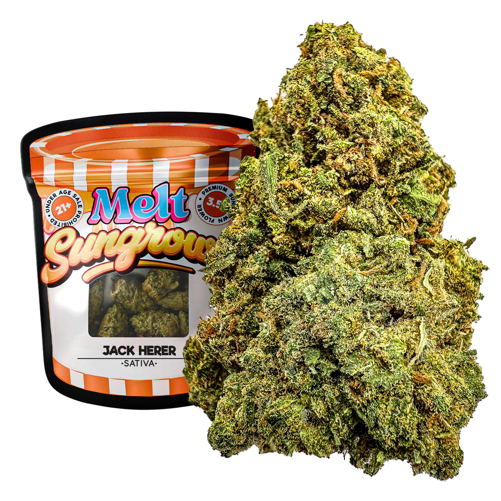 Jack Herer 3.5g THCA Flower Sungrown Uplifting Sativa | Melt Official