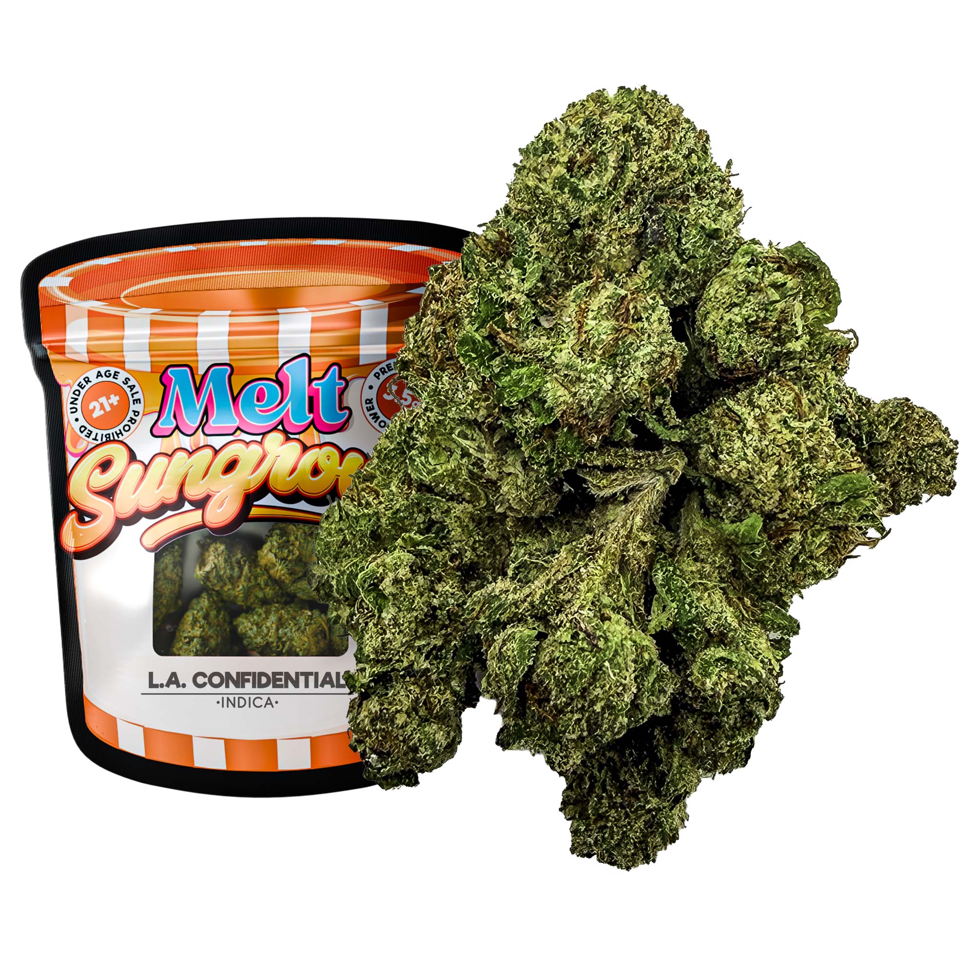 LA Confidential Indica THCA Flower - Sungrown Cannabis 3.5g | Relaxing Indica Earthy Pine Flavor