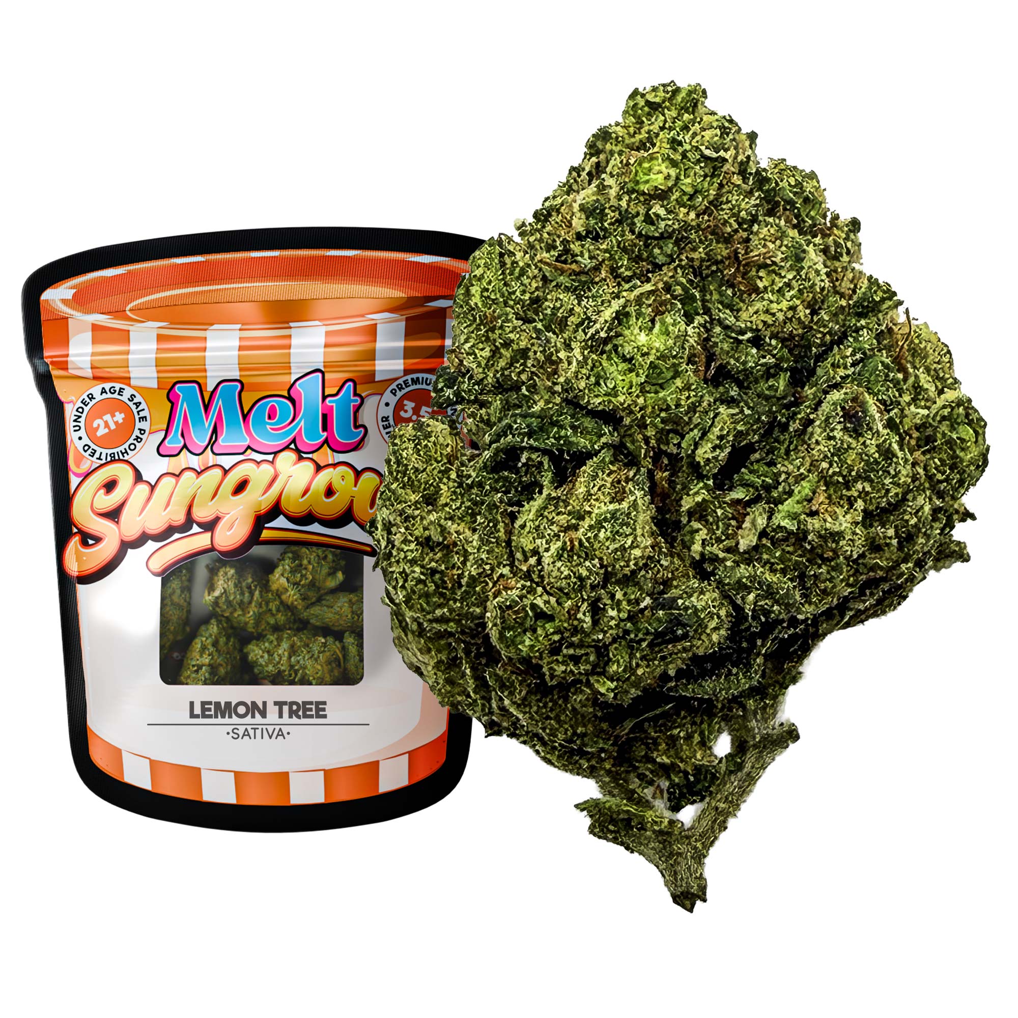 Lemon Tree Sativa THCA Flower - Sungrown Cannabis 3.5g | Uplifting Sativa Lemon Citrus Flavor