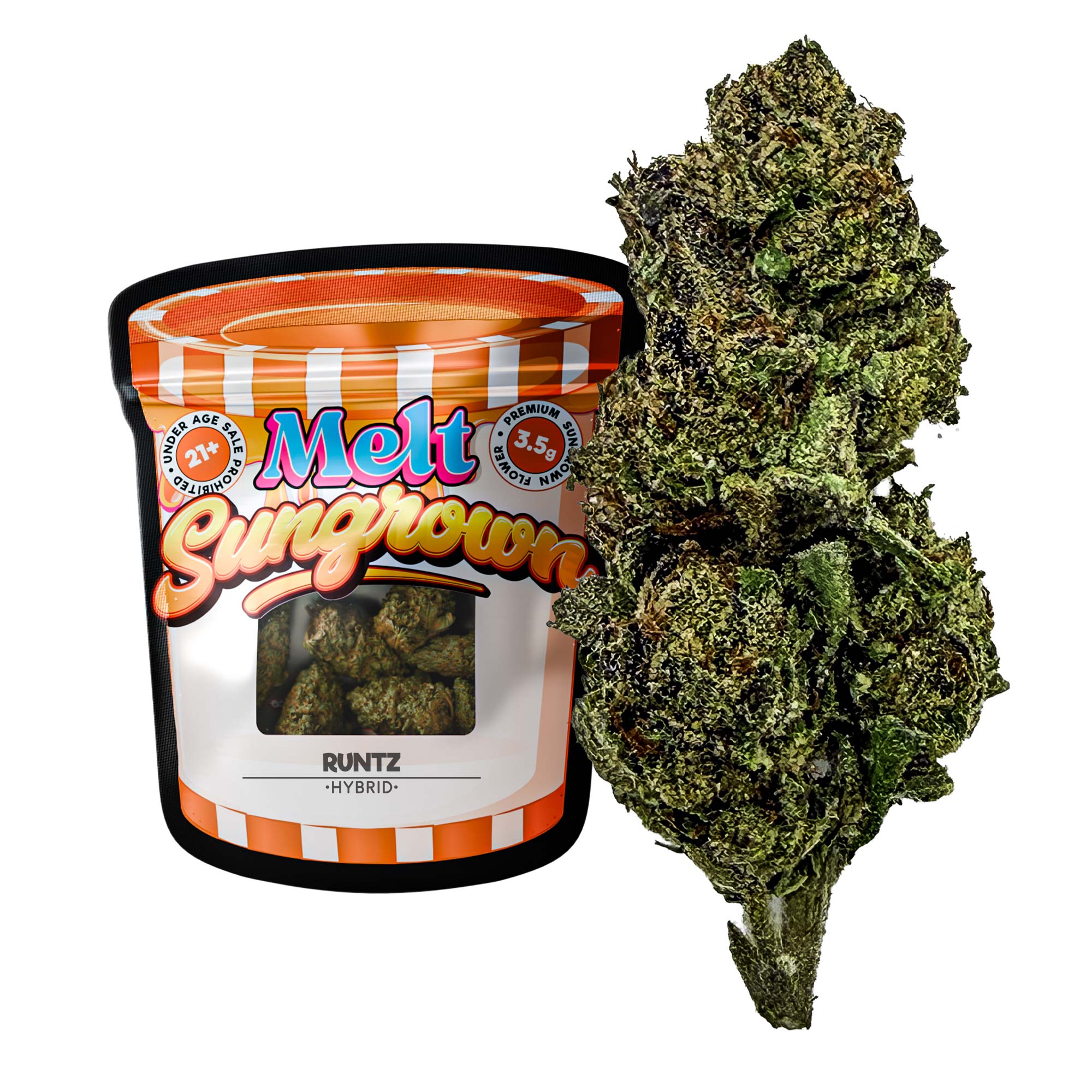 Runtz Hybrid THCA Flower - Sungrown Cannabis 3.5g | Relaxing Hybrid Sweet Candy Flavor