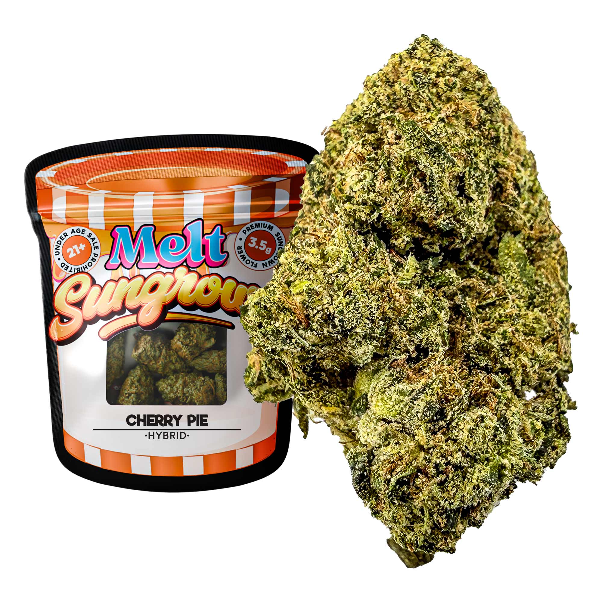 Cherry Pie THCA Flower - Sungrown Cannabis 3.5g Pack With Balanced Hybrid Effects