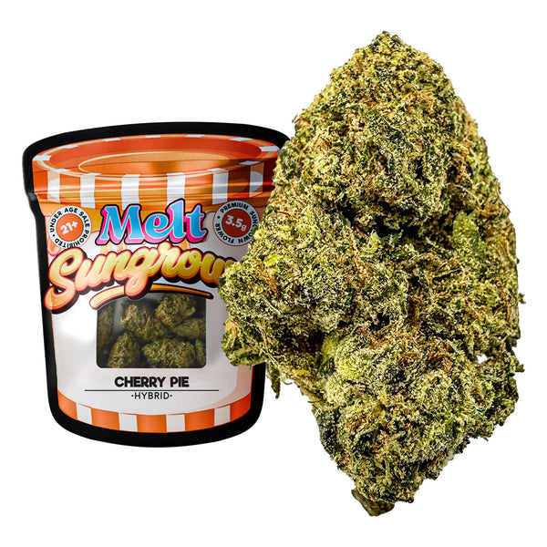 Cherry Pie THCA Flower - Sungrown Cannabis 3.5g Pack With Balanced Hybrid Effects