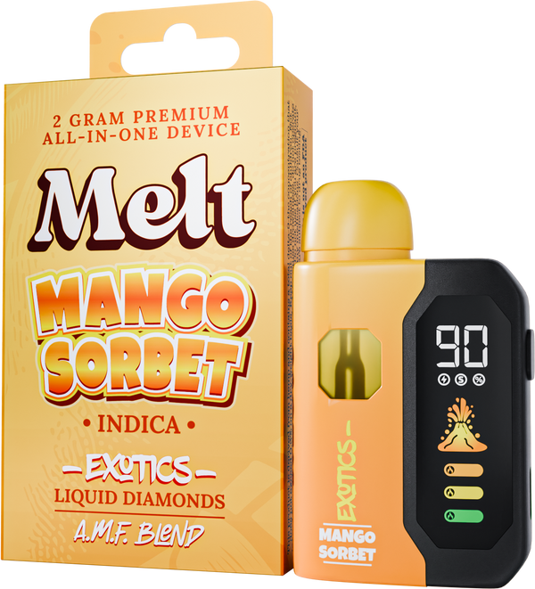 Mango Sorbet AMF Blend All-In-One 2g Vape with Tropical Mango Flavor