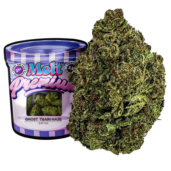 Ghost Train Haze Sativa THCA Flower – Premium Indoor Hybrid Cannabis | 3.5g Exotic Citrus Flavor