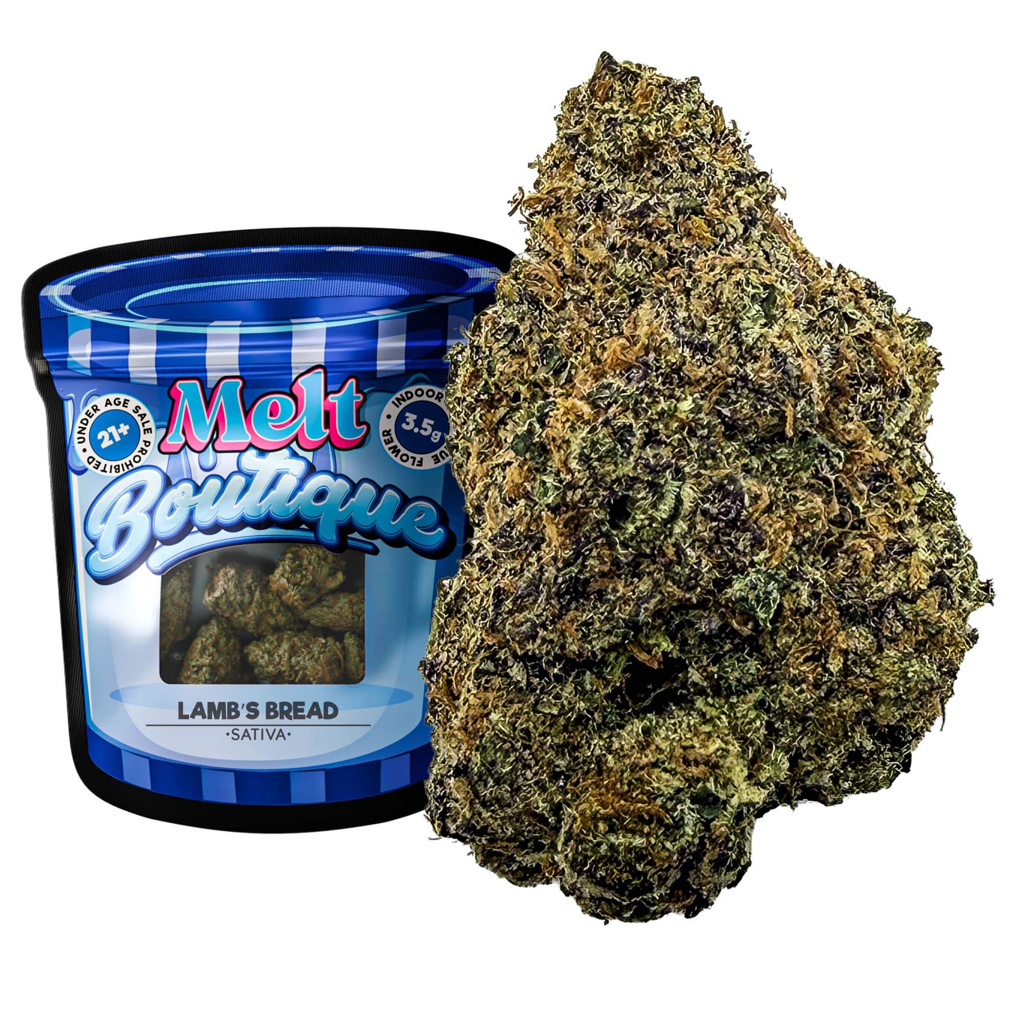 Lamb's Bread Sativa THCA Flower – Boutique Craft Premium Cannabis Buds 3.5g Indoor Grown